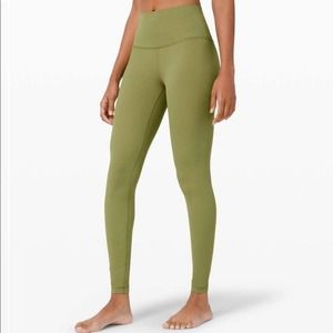 NWT Lululemon Align Pant 28" Bronze Green Sz 0 High Rise Nulu